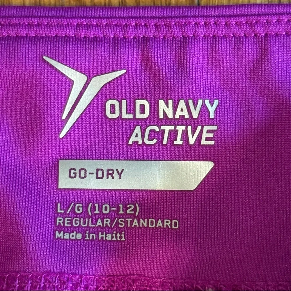 Old Navy Active Pink and Purple Ombre Leggings Girls Size L